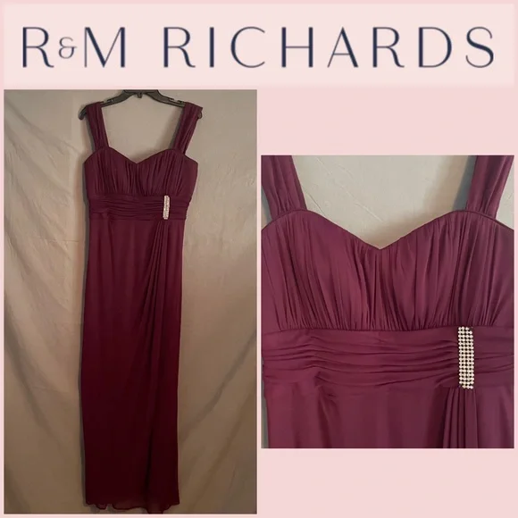 r&m richards burgundy dress Short Semi-Formal Jacket Dress: R&M Richards 3594 Merlot / 6